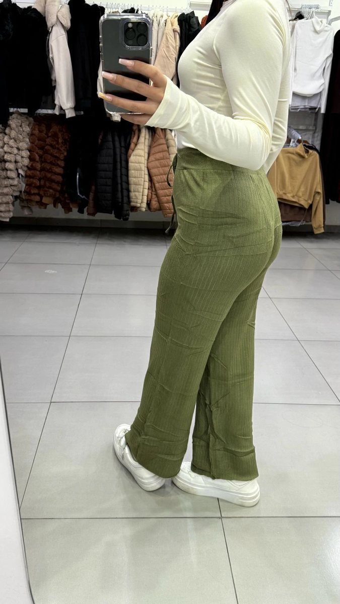 Calça Pantalona Modal Mousse Verde, foto 2