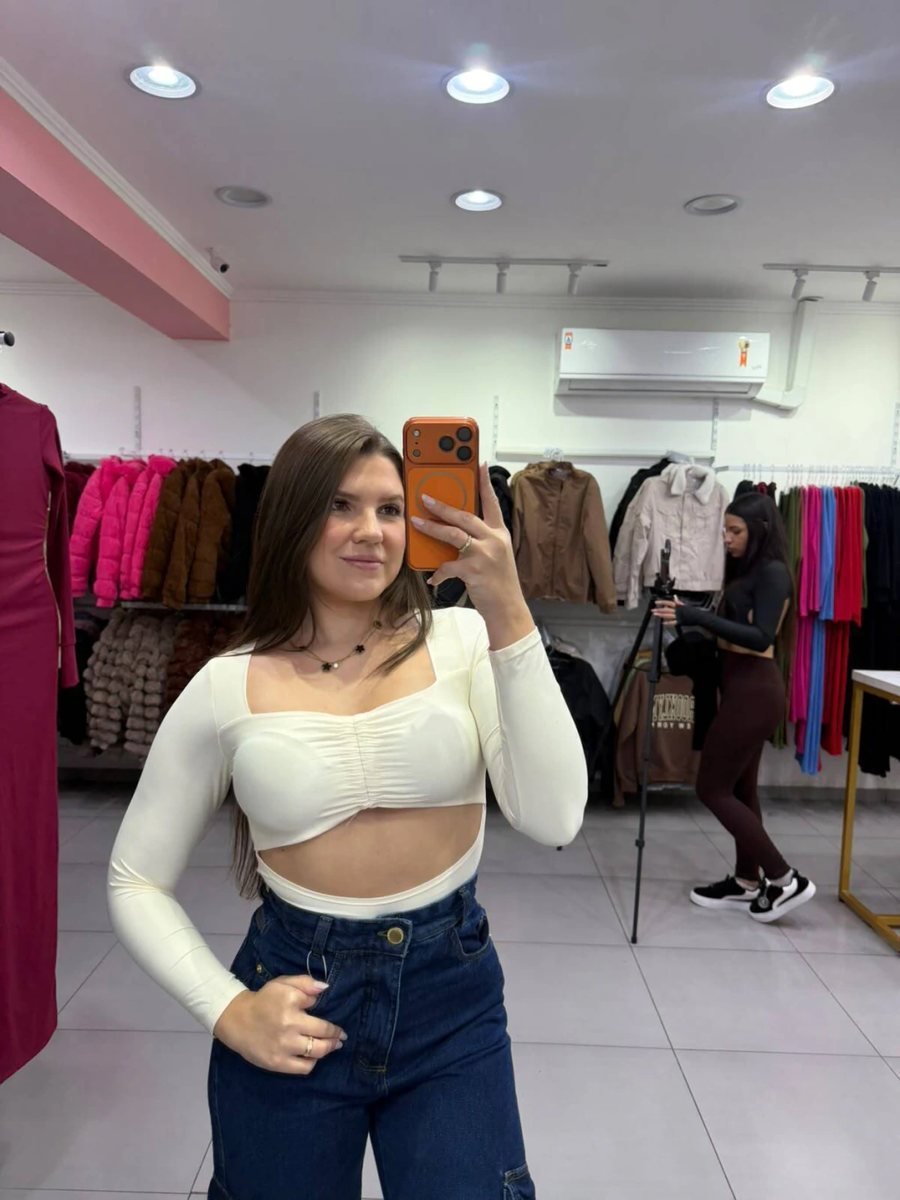 Body Poliamida Com Regulagem no Peito SKU Off White :543, foto 3