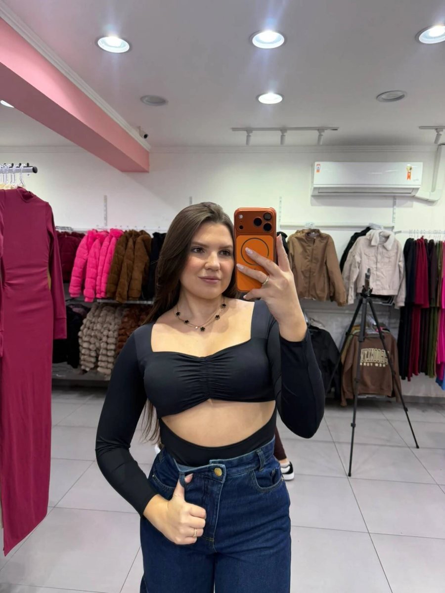 Body Poliamida Com Regulagem no Peito SKU Preto :543, foto 2