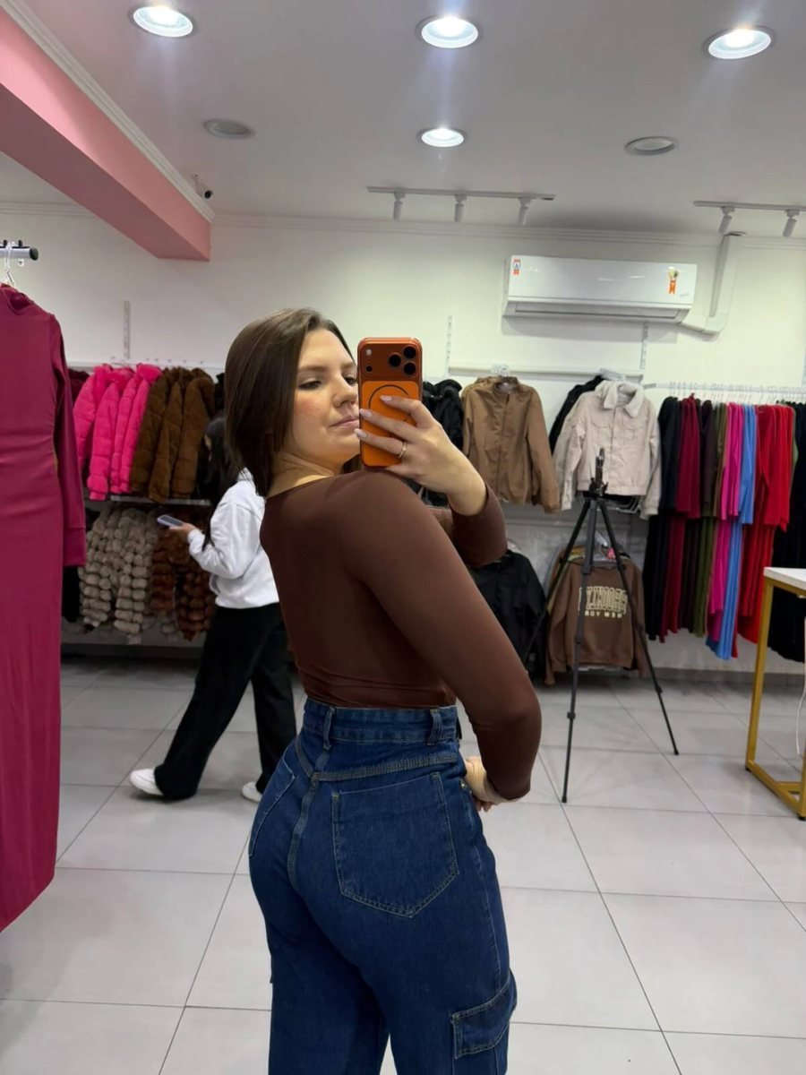 Body Poliamida Com Regulagem no Peito SKU Marrom :543, foto 3