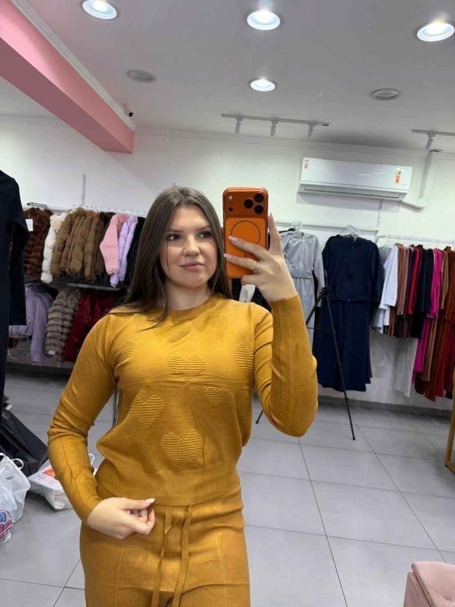 Conjunto Mousse Blusa Com Revê-lo Coração E Calça Pantalona, foto 3