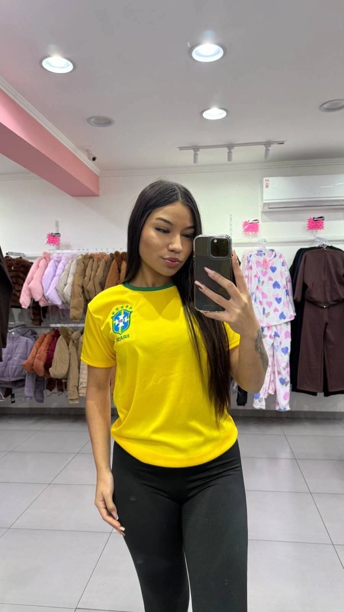 Blusa Do Brasil Amarela