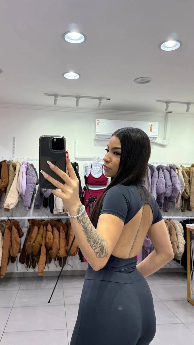 Body Poliamida Costa Nua E Manga Curta Preto, foto 2
