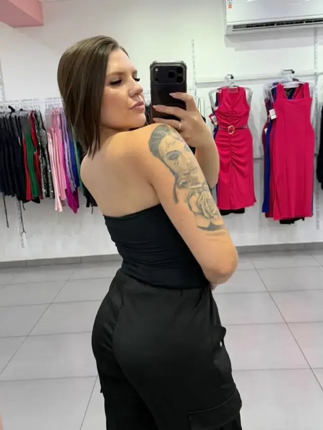 Body Tomara Que Caia Duas Argolas Com Bojo Preto, foto 2
