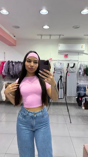 Cropped Com Faixa Jolie Rosa