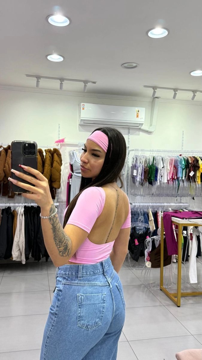 Cropped Com Faixa Jolie Rosa, foto 2