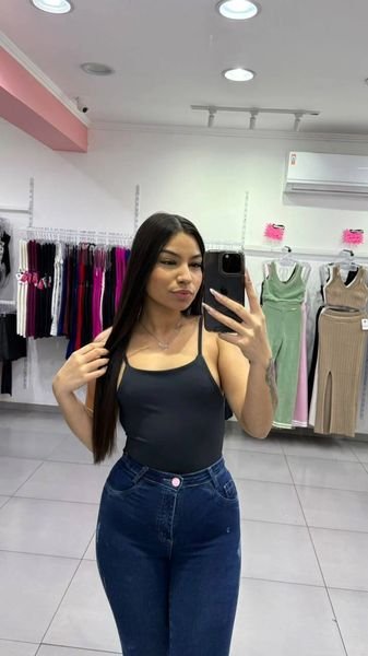 Body Serena Preto Com Amaração Nas Costas