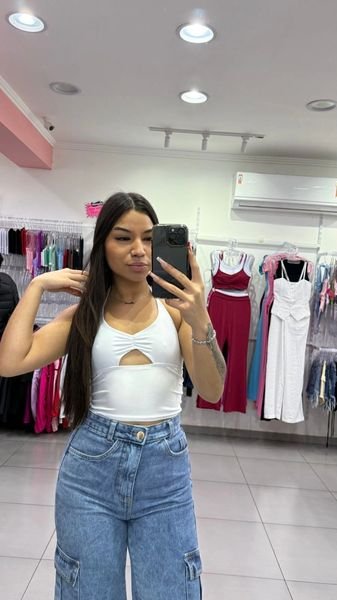 Cropped Suplex Off White Vazado