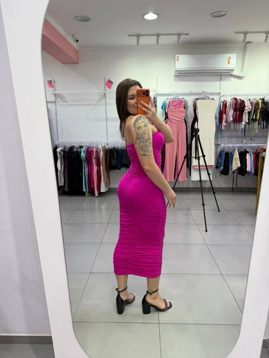 Vestido Longo Suplex Premium Rosa, foto 2