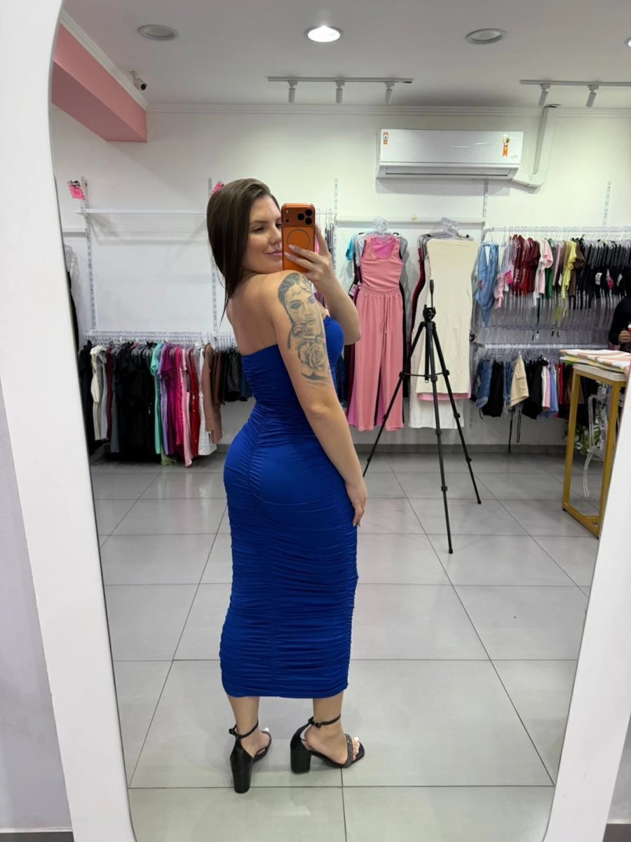 Vestido Longo Suplex Premium Azul Forte, foto 2