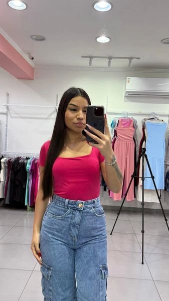 Body Chic Gola Quadrada Rosa Forte