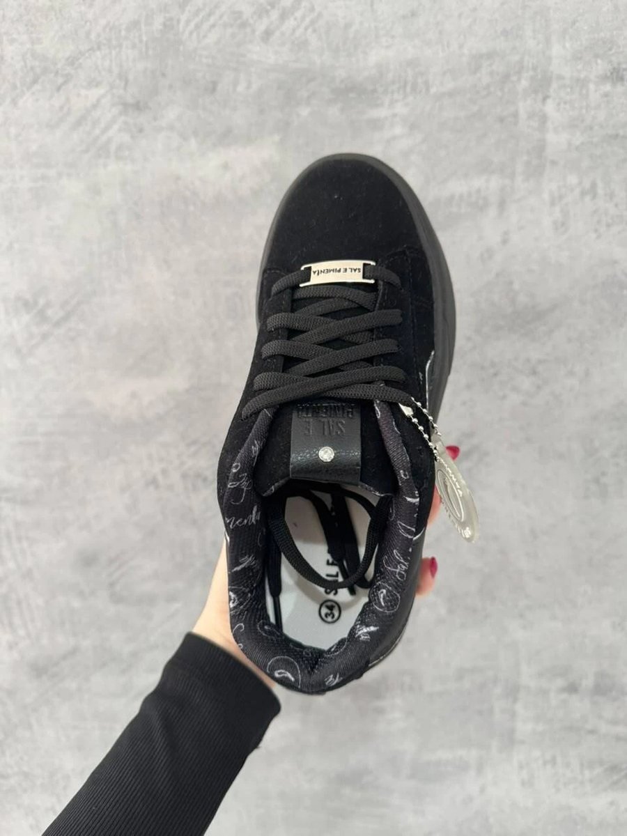 Tênis Sal e Pimenta Preto Com Detahe Branco Urban, foto 4