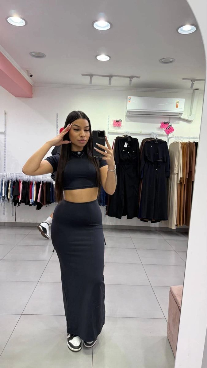 Conjunto Poliamida Serena Preto