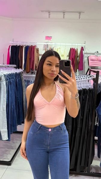 Cropped Charm Amarração Rosa