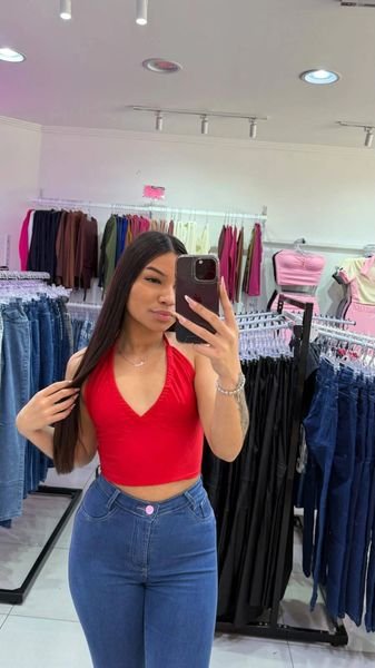 Cropped Charm Amarração Vermelho
