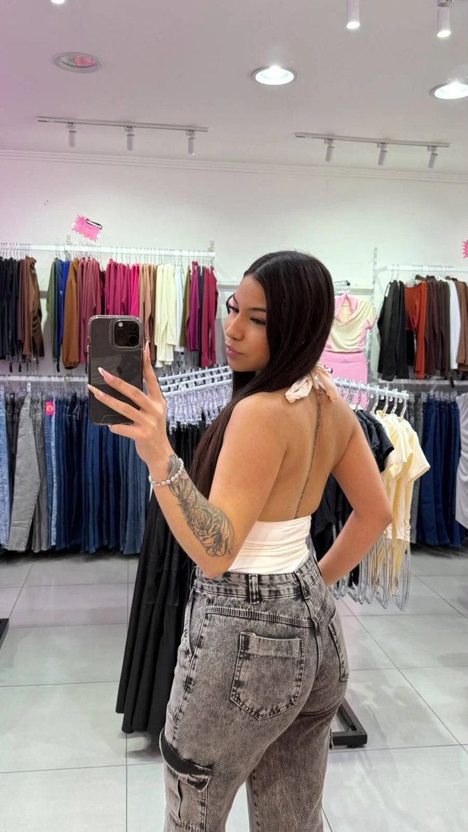 Body Poliamida Amarração Twist Glamour Branco, foto 2