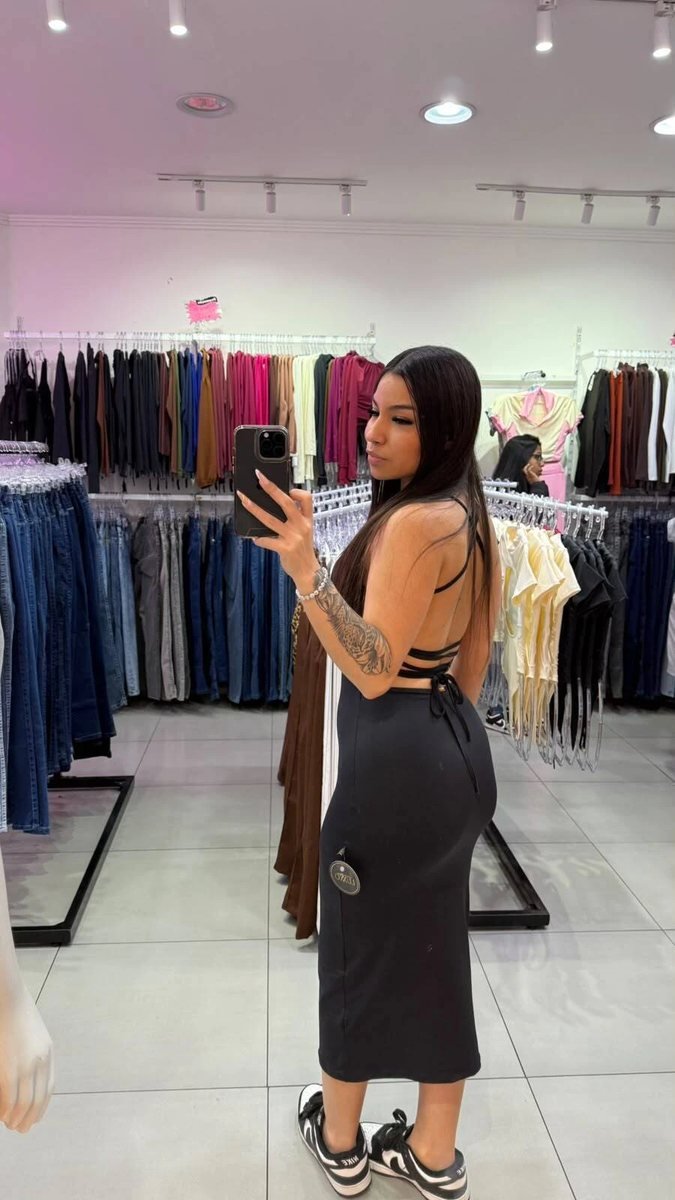 Vestido Pamela Longo E Costas Ajustaveis Preto, foto 2