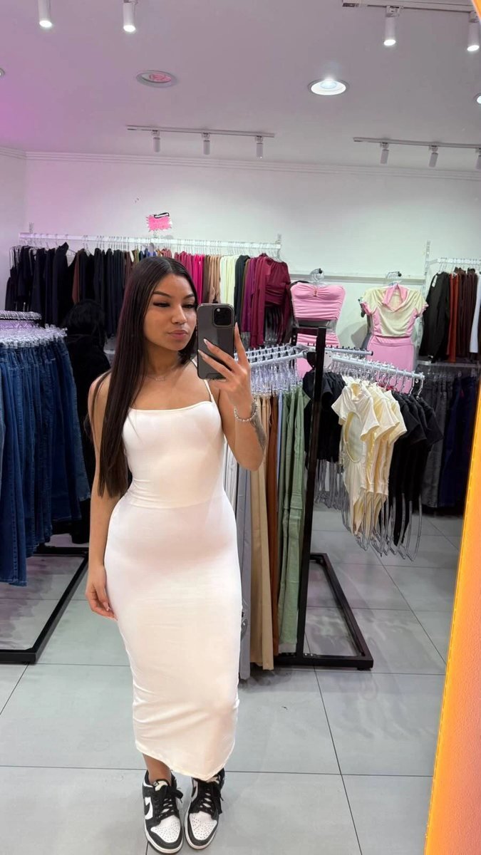 Vestido Pamela Longo E Costas Ajustaveis Branco