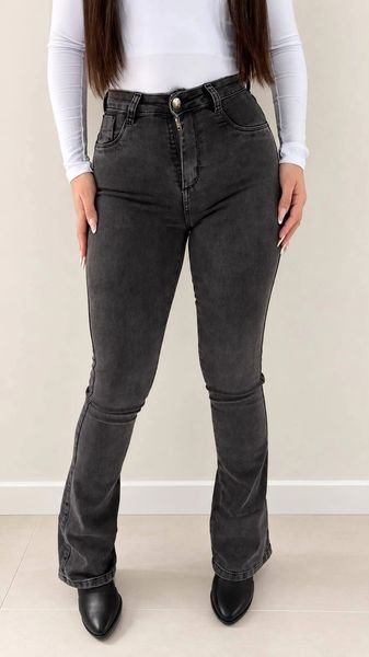 Calça Jeans Flare Lavagem Grafite Peg Vest
