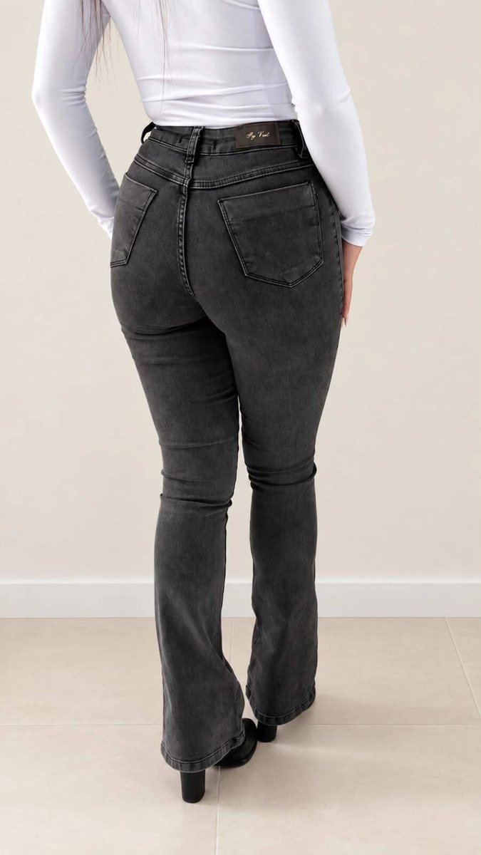 Calça Jeans Flare Lavagem Grafite Peg Vest, foto 2