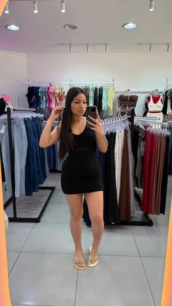 Vestido Luxxo De Alcinha Em Tricô Preto