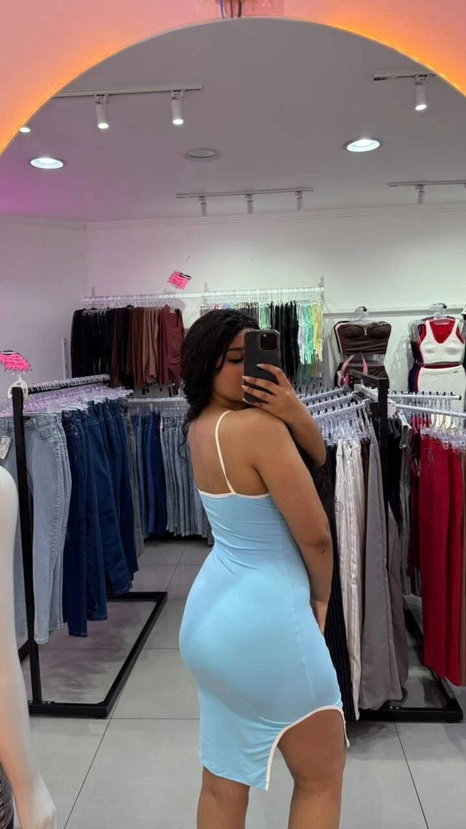 Vestido Luxxo Em Poliamida Mid Com Alcinha e Detalhe Na Costura Branco Com Azul, foto 2