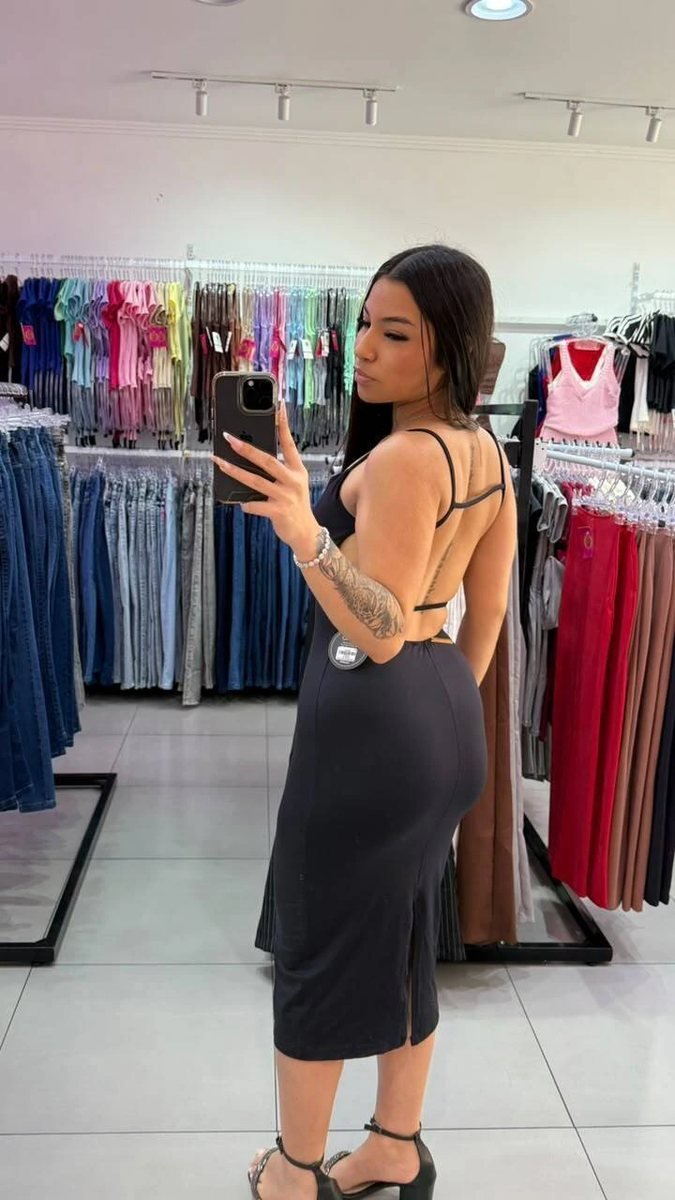Vestido Luxxo Em Poliamida Com Costas Abertas E Bojo, foto 2