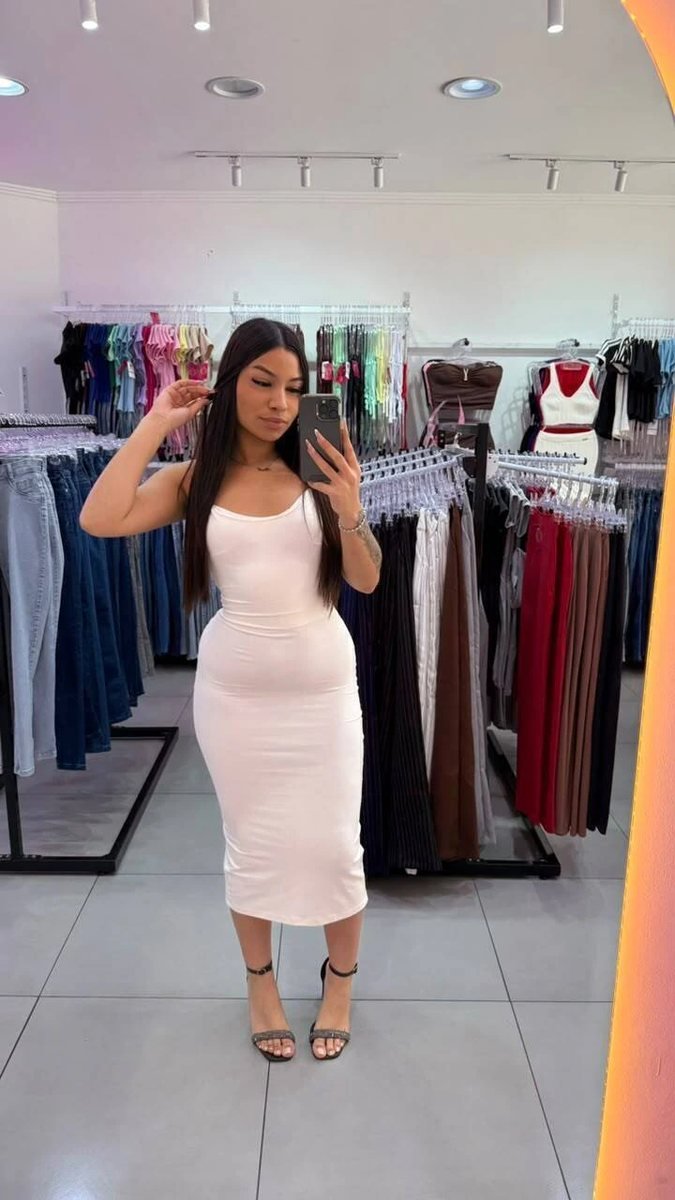 Vestido Luxxo Em Poliamida Com Costas Abertas E Bojo Branco, foto 2
