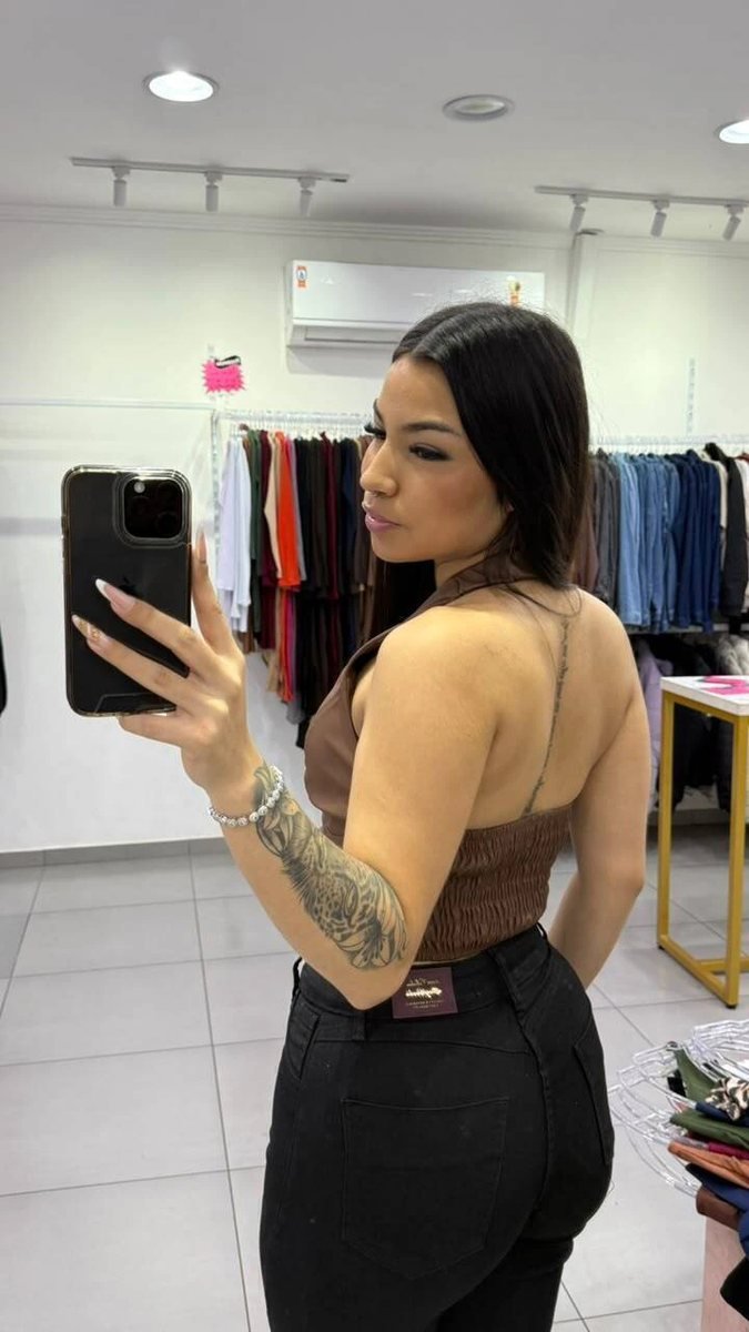 Corset de Courino Decote em V Trançado na Frente Chocolate, foto 2