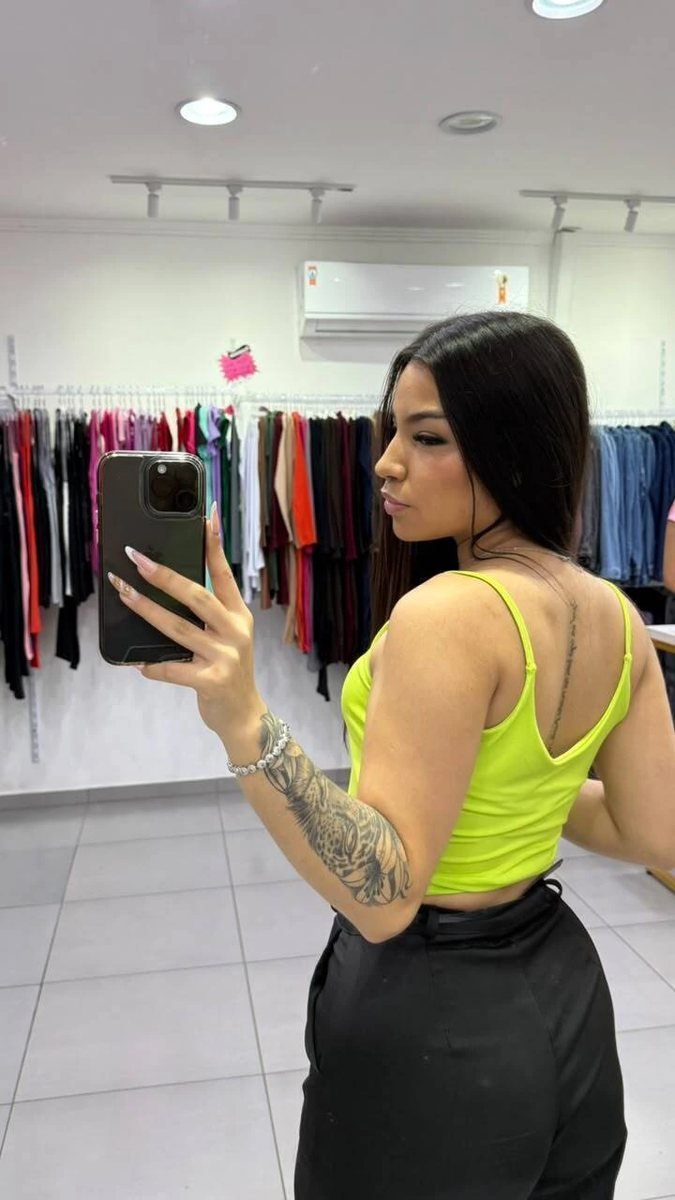Cropped Alcinha Fina Verde, foto 2