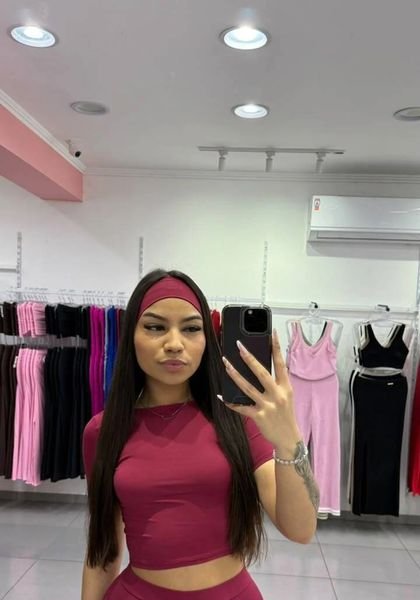 Cropped Com Faixa Jolie Bordo