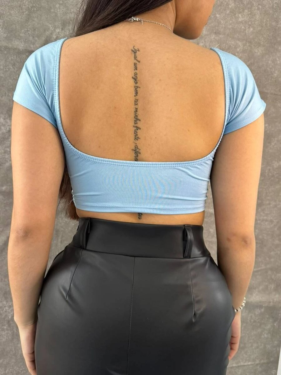Cropped Suplex Costa Nua Azul Claro, foto 2