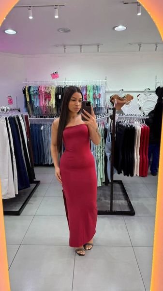 Vestido Suplex Tomara Que Caia BORDO