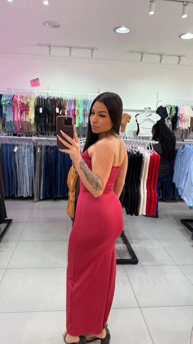 Vestido Suplex Tomara Que Caia BORDO, foto 2